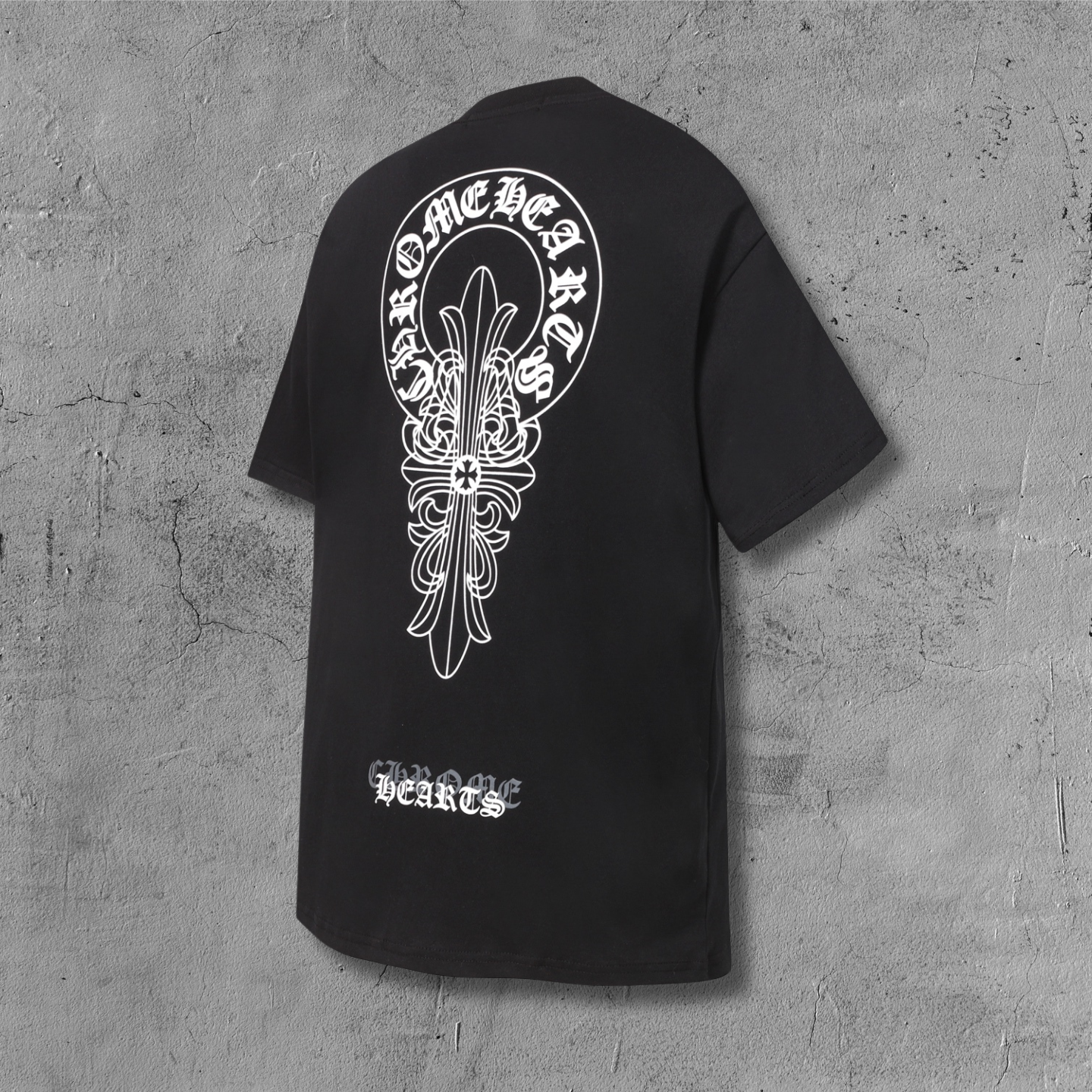 Ornate Cross Graphic Black T-Shirt™