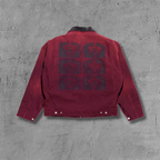 ER* Distressed Black Collar Red Work Jacket™