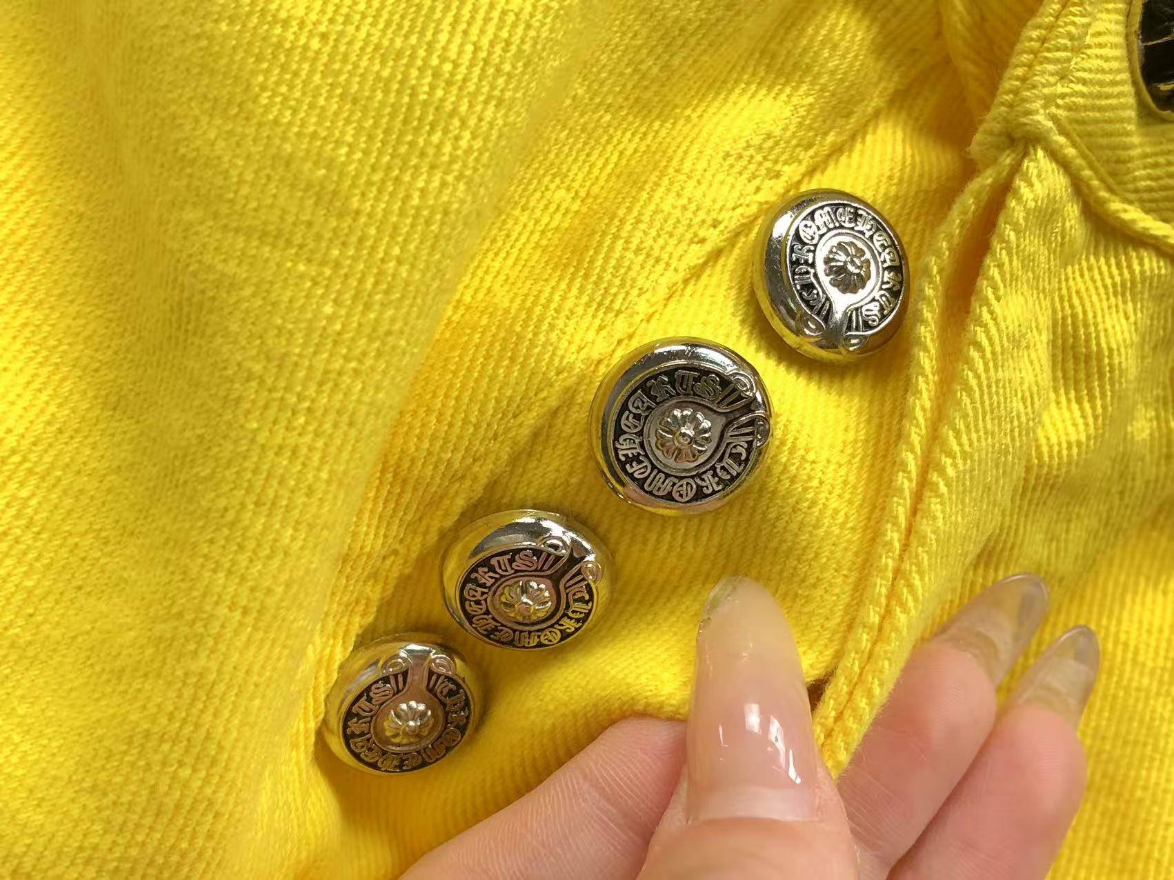 Yellow Cross Patch Yellow Denim Jeans™