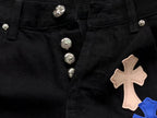 Multicolor Cross Patch Black Jeans™