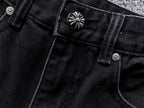Pink Cross Patch Black Denim Jeans™