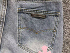 Pink Cross Patch Light Denim Jeans™