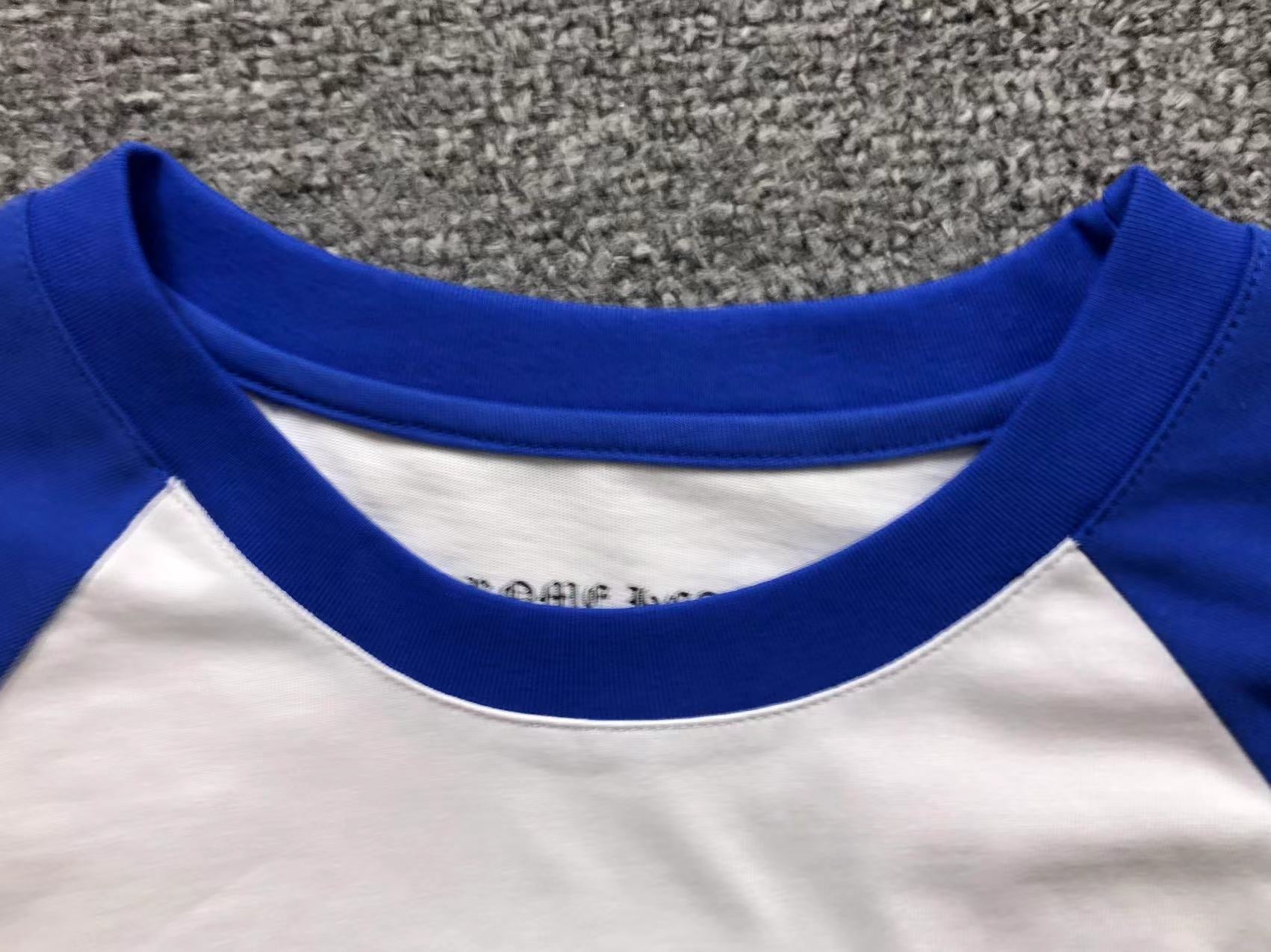 Blue Sleeve Horse Shoe Logo White Longsleeve™