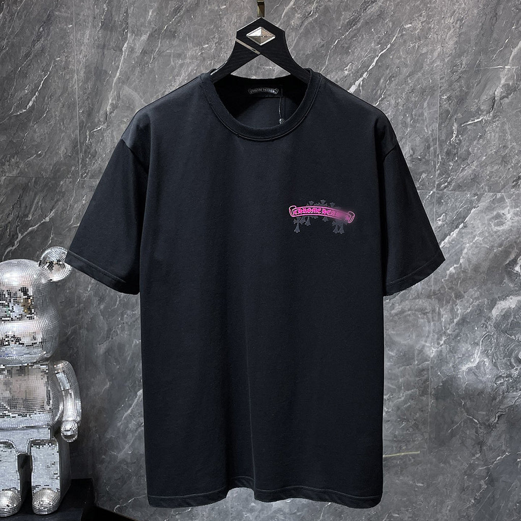 Pink Banner Logo Black T-Shirt™