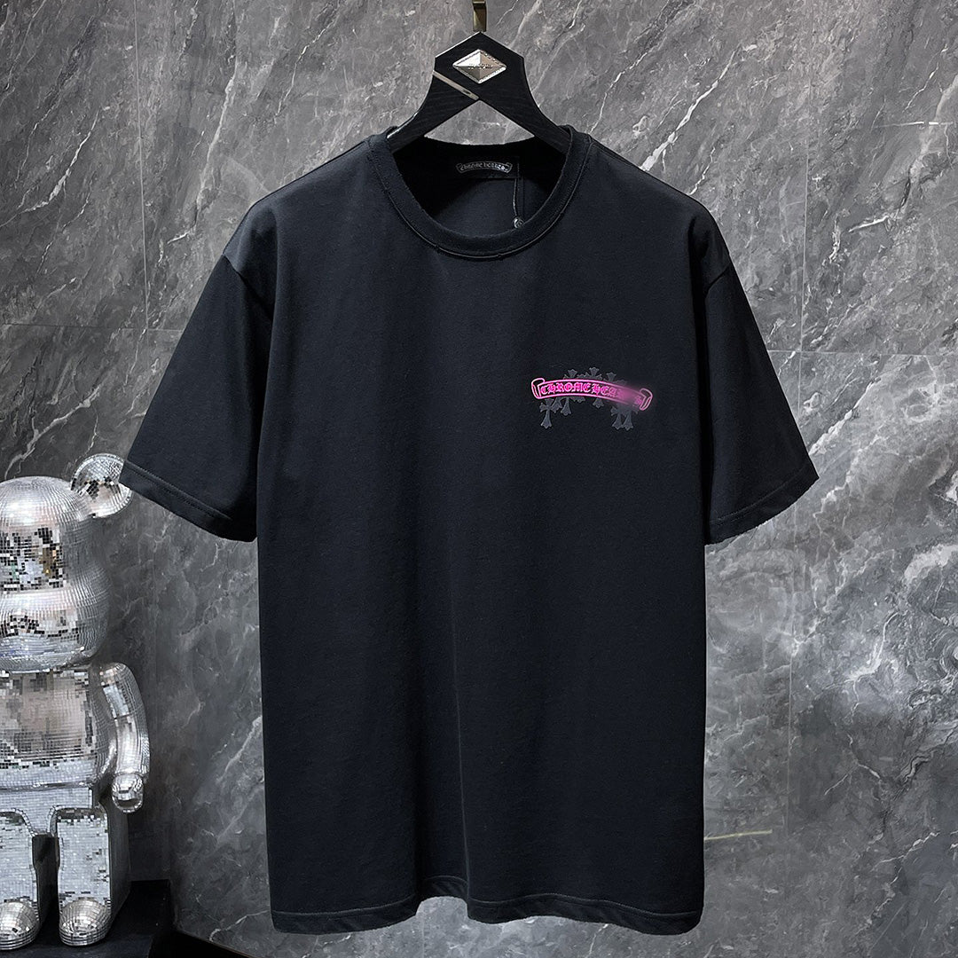 Pink Banner Logo Black T-Shirt™