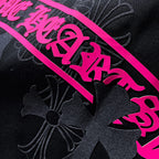 Pink Banner Logo Black T-Shirt™