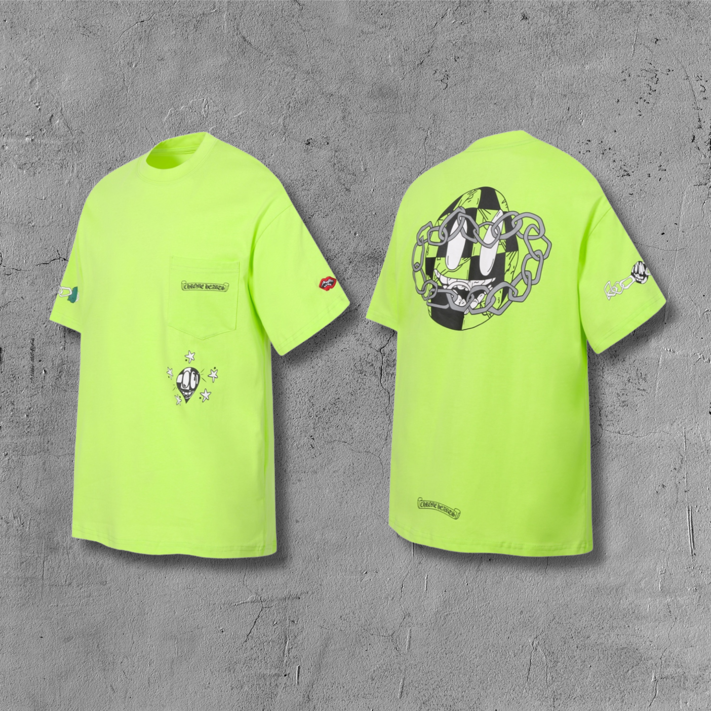 M-Boy Link Lime Green Pocket T-Shirt™