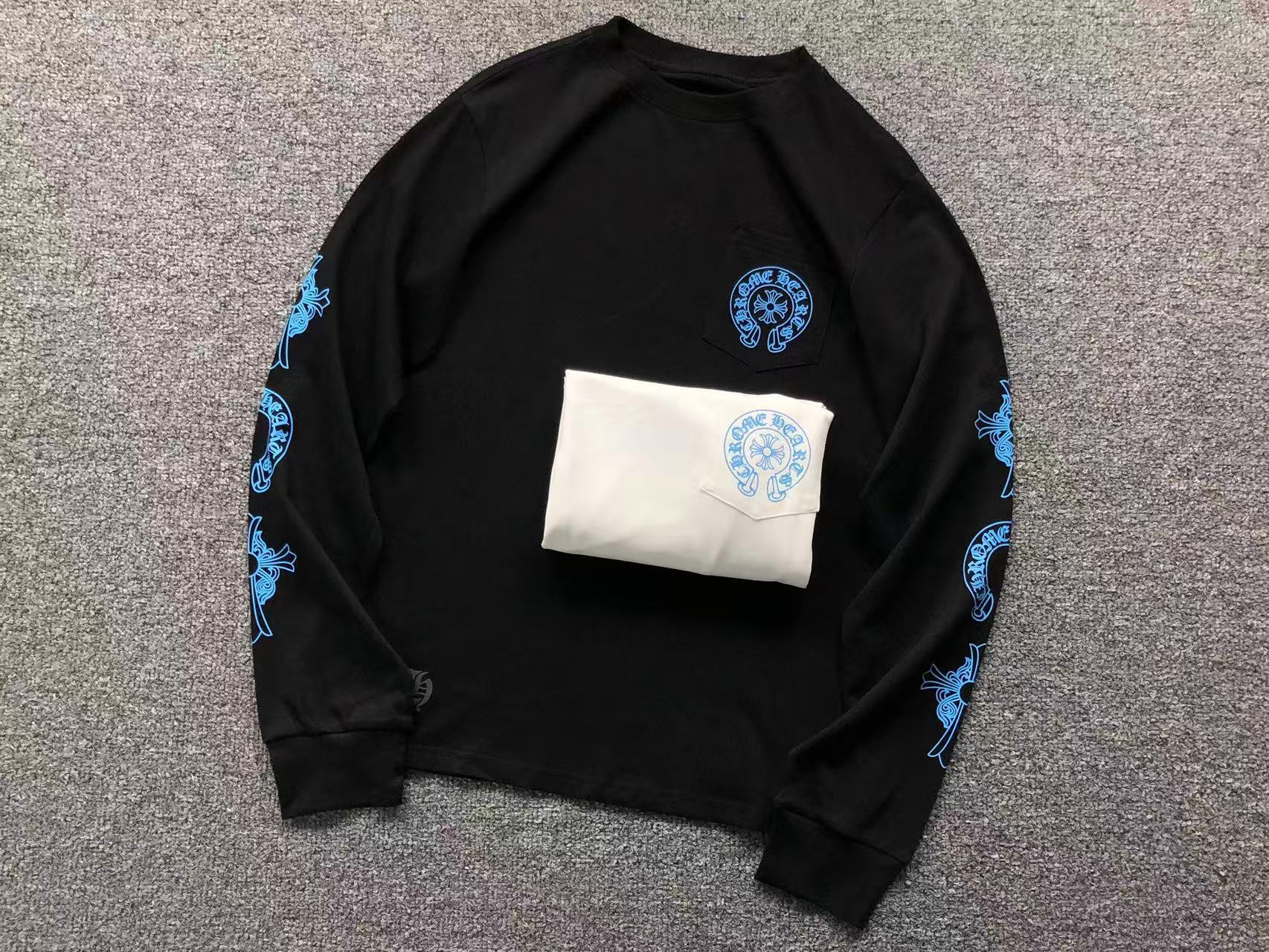 Blue Triple Cross White/Black Long Sleeve™