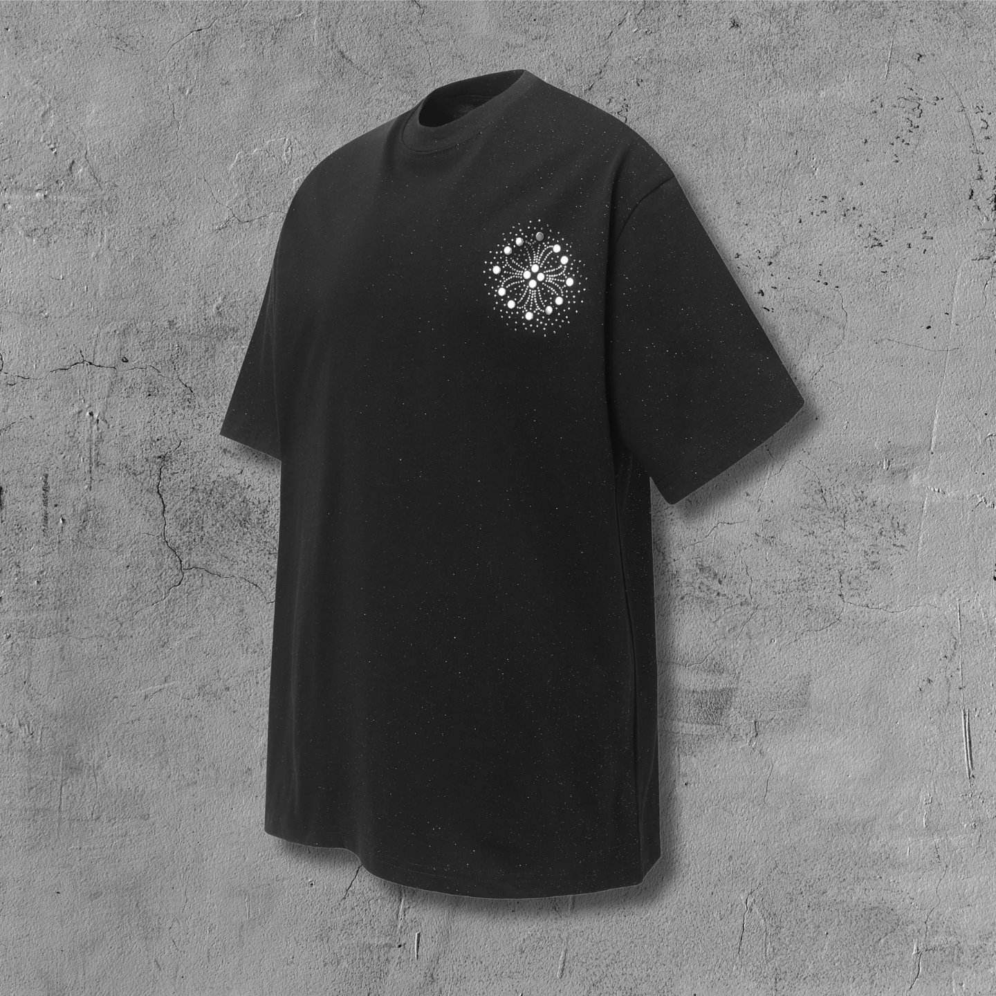 Crystal Studded Horseshoe Black T-Shirt™