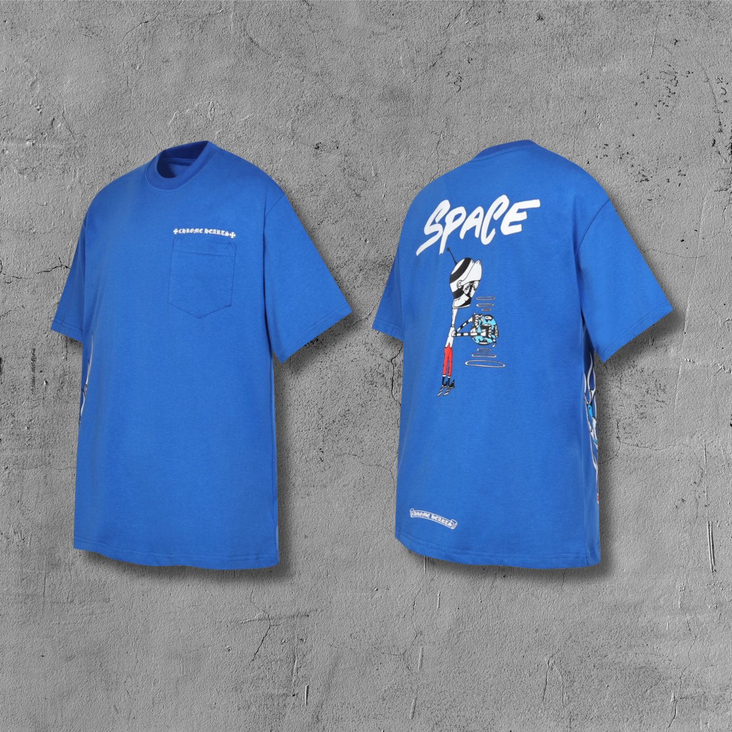 Space Character Pocket Blue T-Shirt™