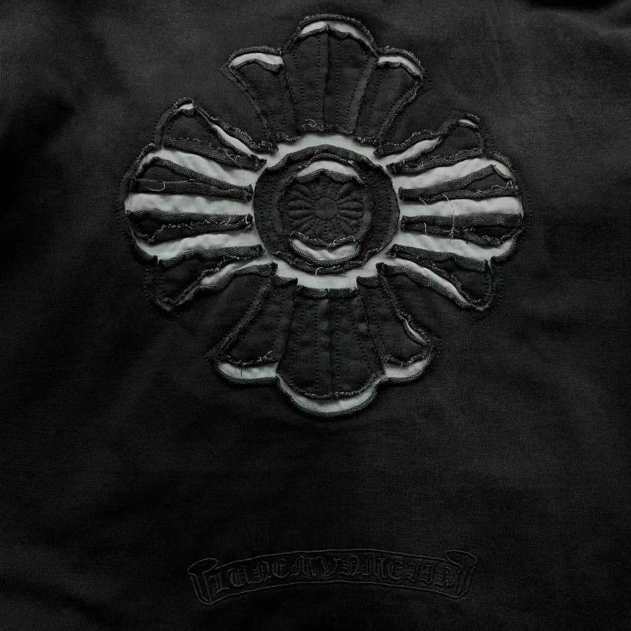 Embroidered Floral Cross Hoodie™