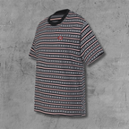 Pink Stripe Cross Pattern T-Shirt™