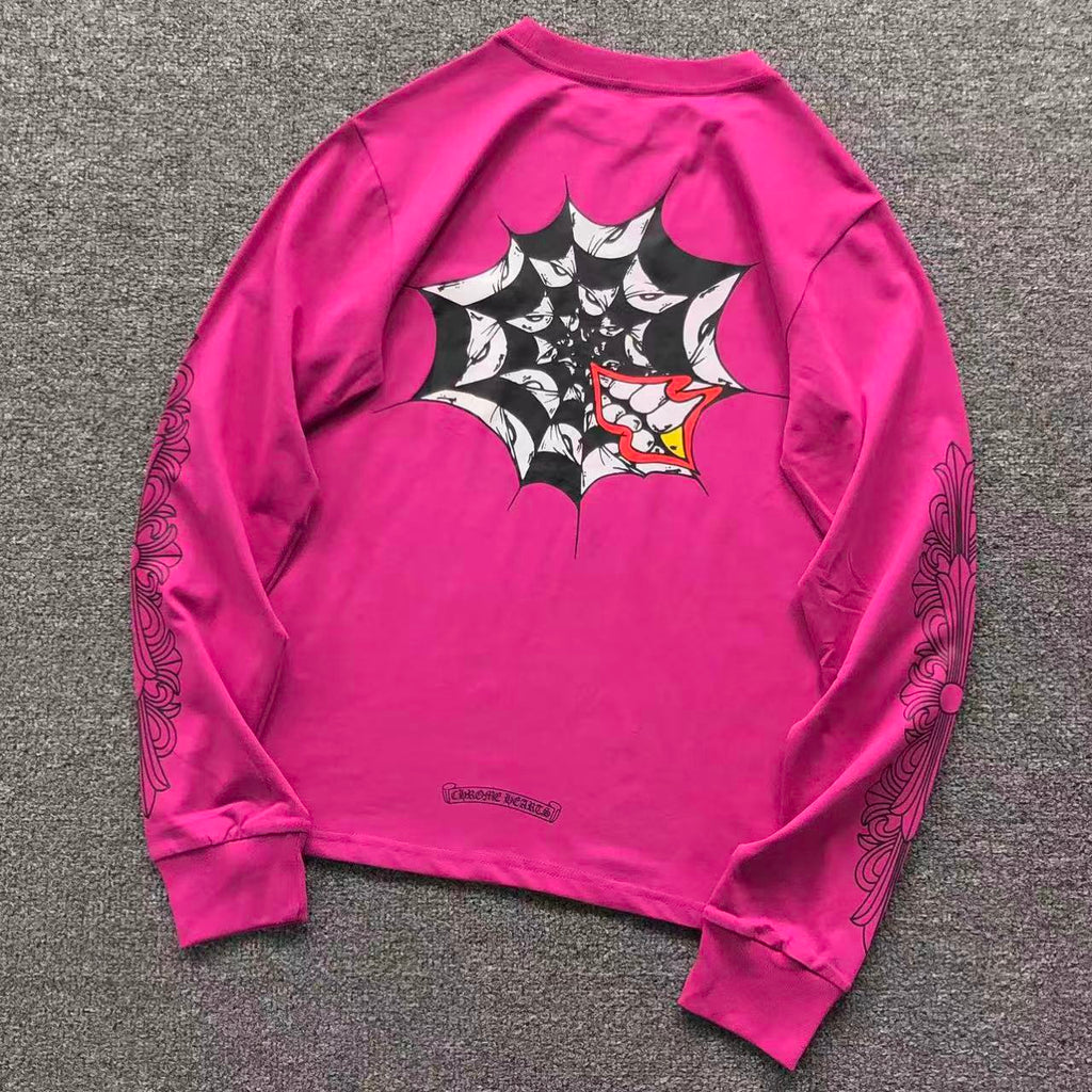 M-Boy Spider Web Pink Long Sleeve™