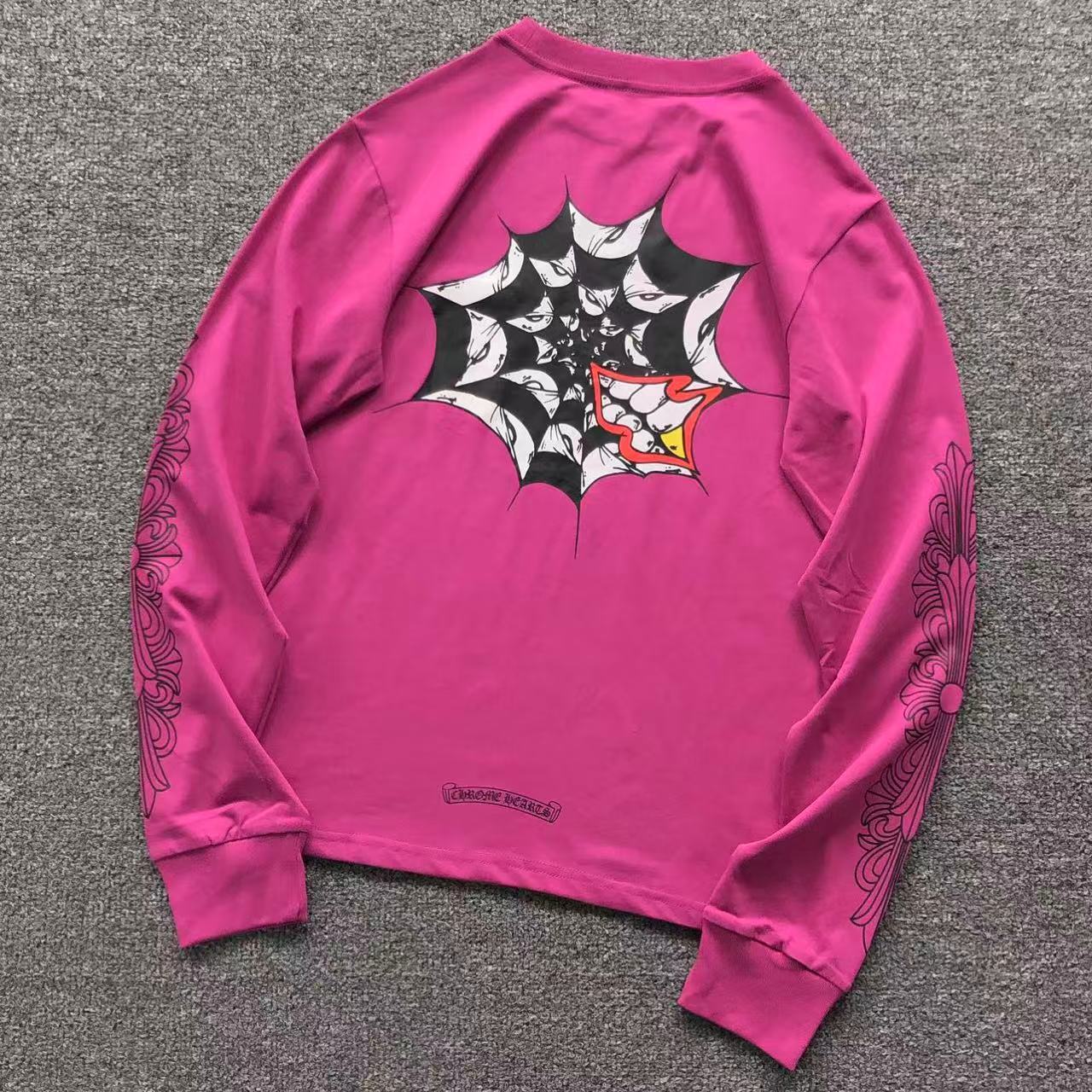 M-Boy Spider Web Pink Long Sleeve™