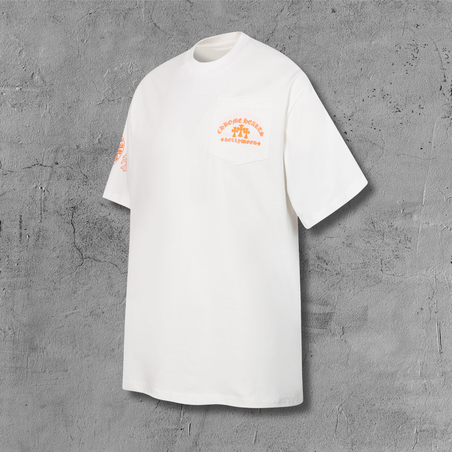Hollywood Cross Logo Pocket White T-Shirt™
