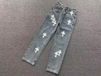 White Cross Patch Denim Jeans™