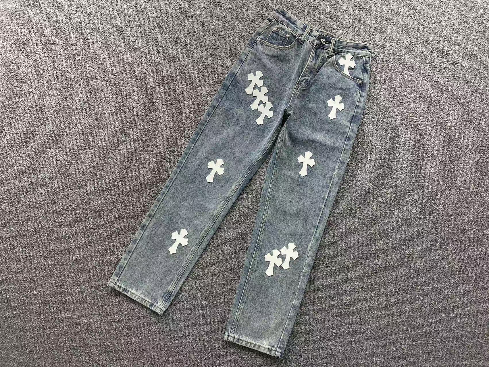 White Cross Patch Denim Jeans™