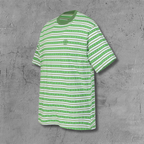 Green Stripe Cross Pattern T-Shirt™