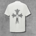 Cross Cluster Mosaic White T-Shirt™