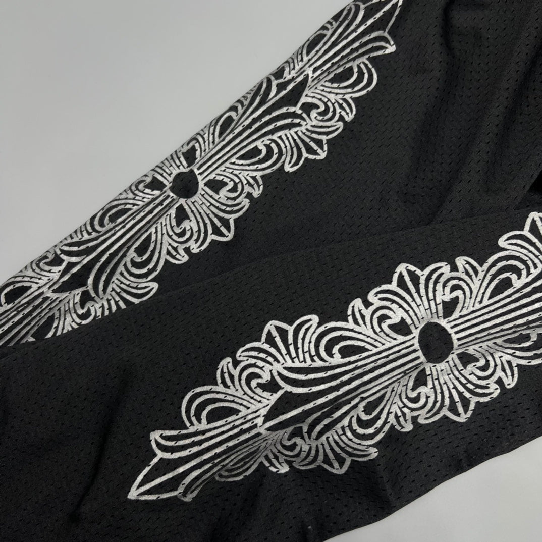 Black Mesh Sweatpants™