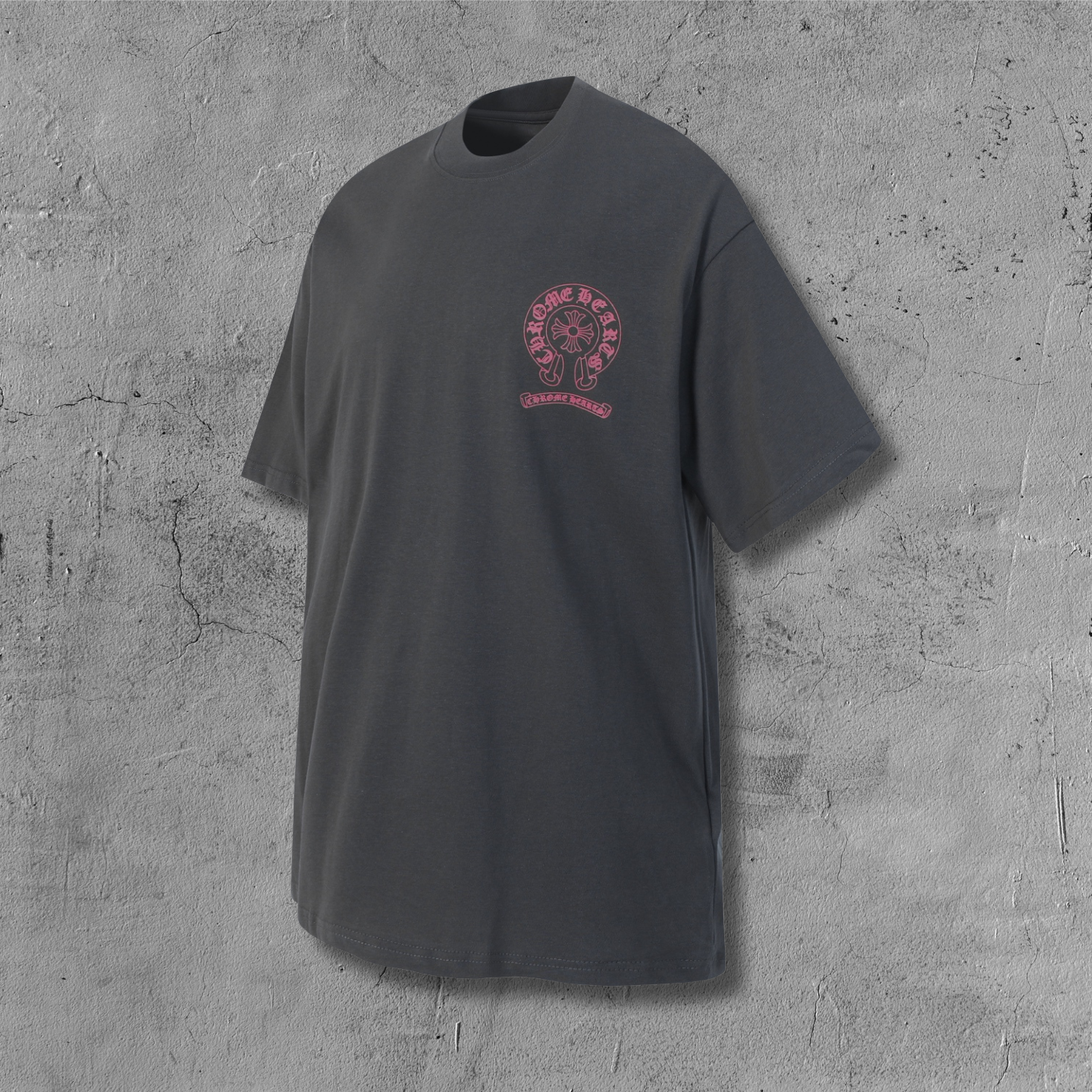 Red Banner Flower Cross Black T-Shirt™