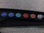 Multicolor Horseshoe Sleeve Black Hoodie™