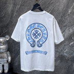 Blue Horse Shoe Logo White T-Shirt™