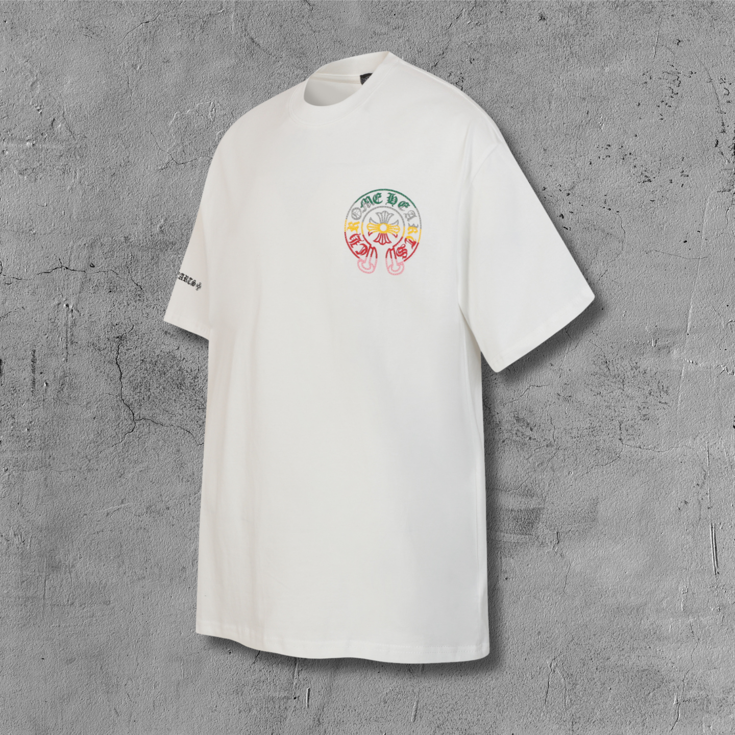 Rhinestone Color Fade Horseshoe Black T-Shirt™