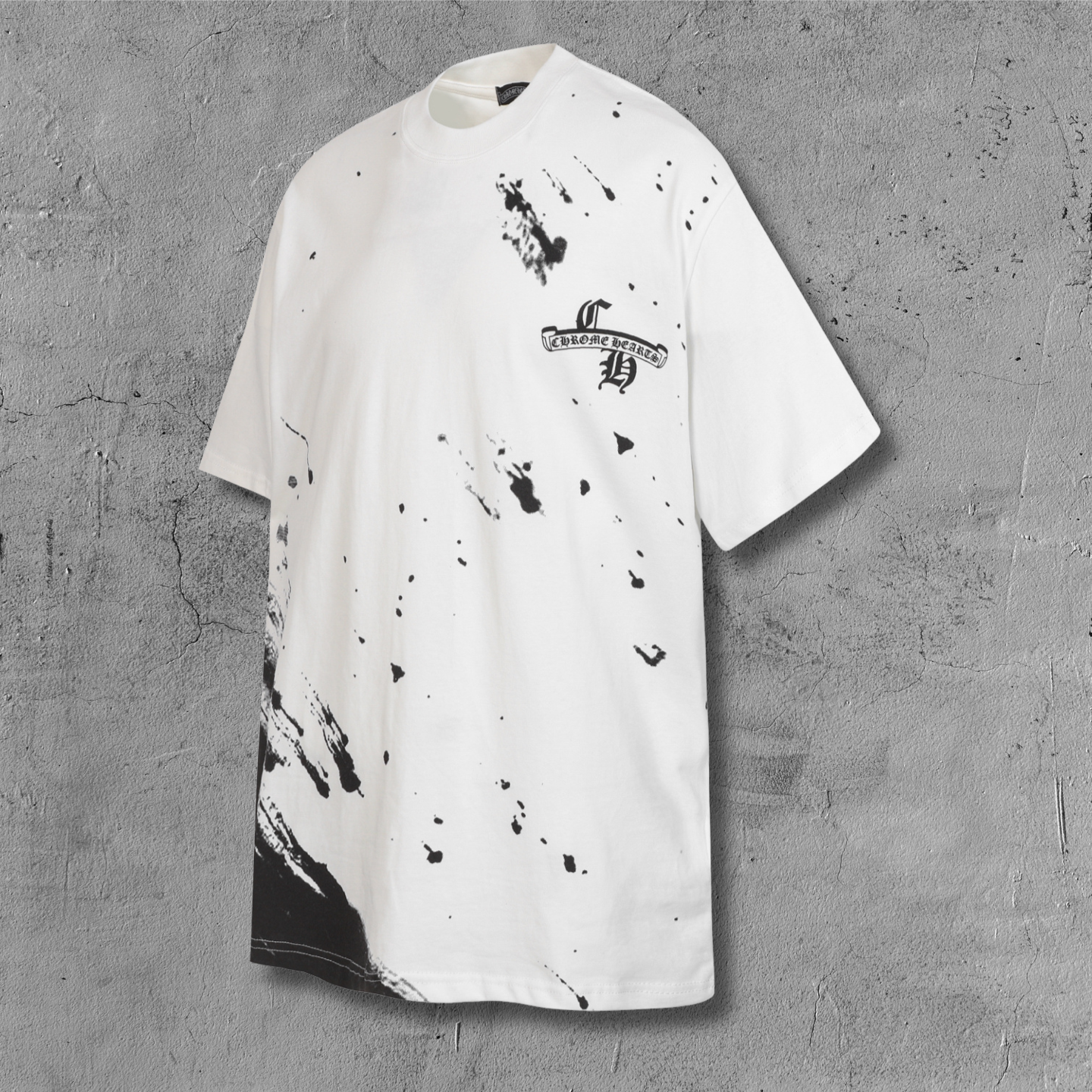 Ink Splatter Horseshoe White T-Shirt™
