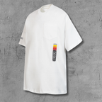 Racing Stripe Pocket White T-Shirt™