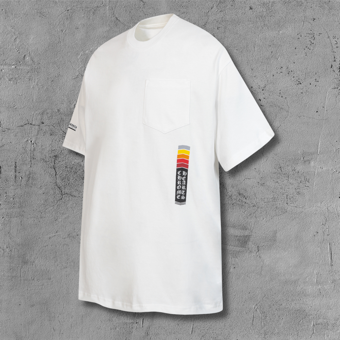 Racing Stripe Pocket White T-Shirt™