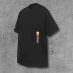 Racing Stripe Pocket Black T-Shirt™