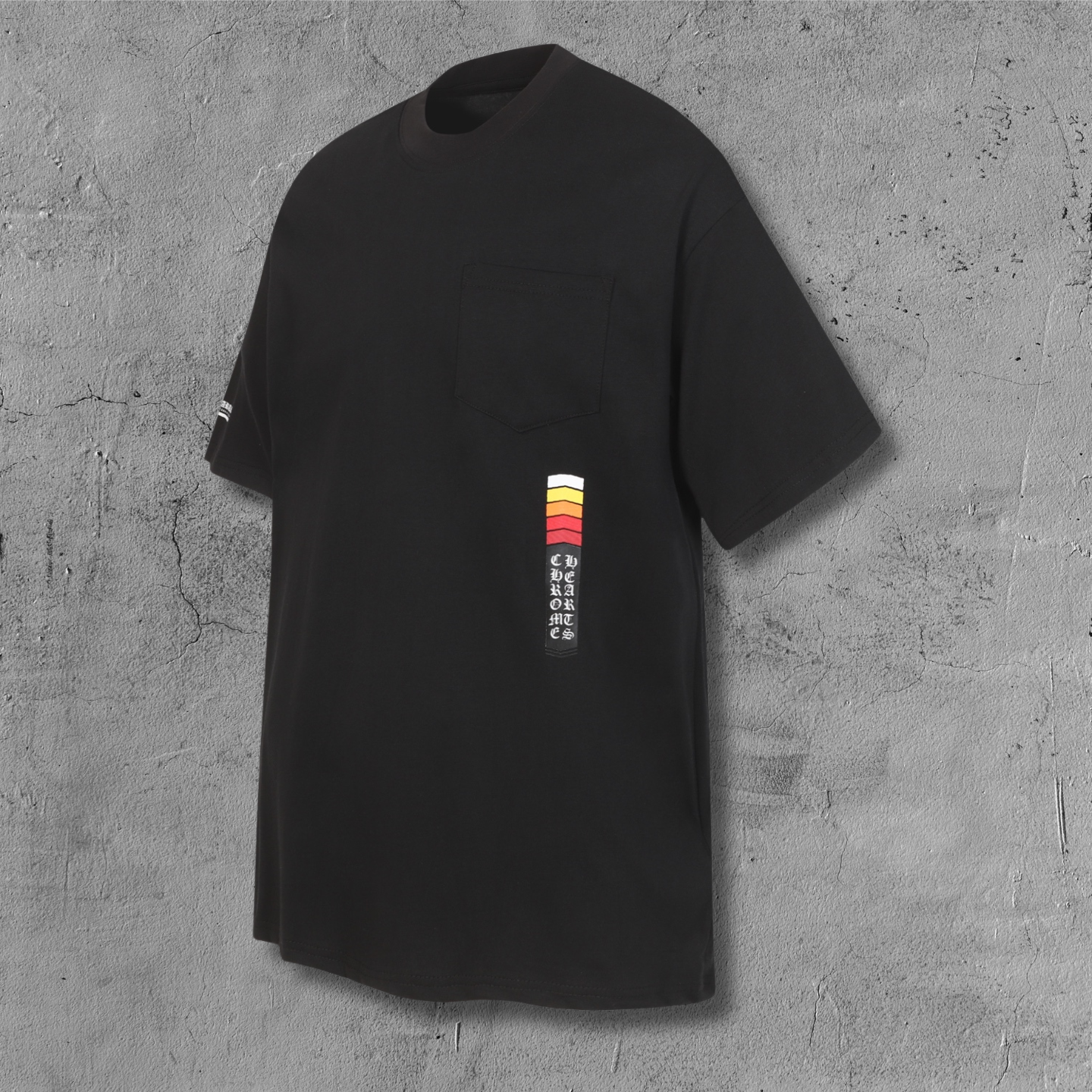 Racing Stripe Pocket Black T-Shirt™