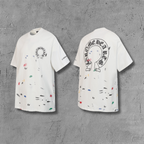 Paint Speck Horseshoe White T-Shirt™