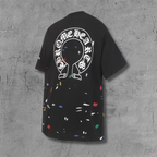 Paint Speck Horseshoe Black T-Shirt™