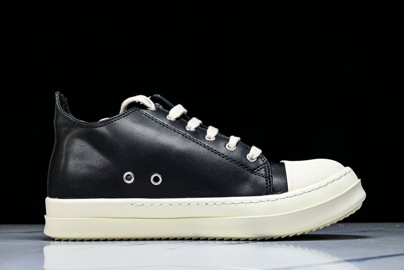Ramones Low Sneakers Black Milk Leather Sneakers