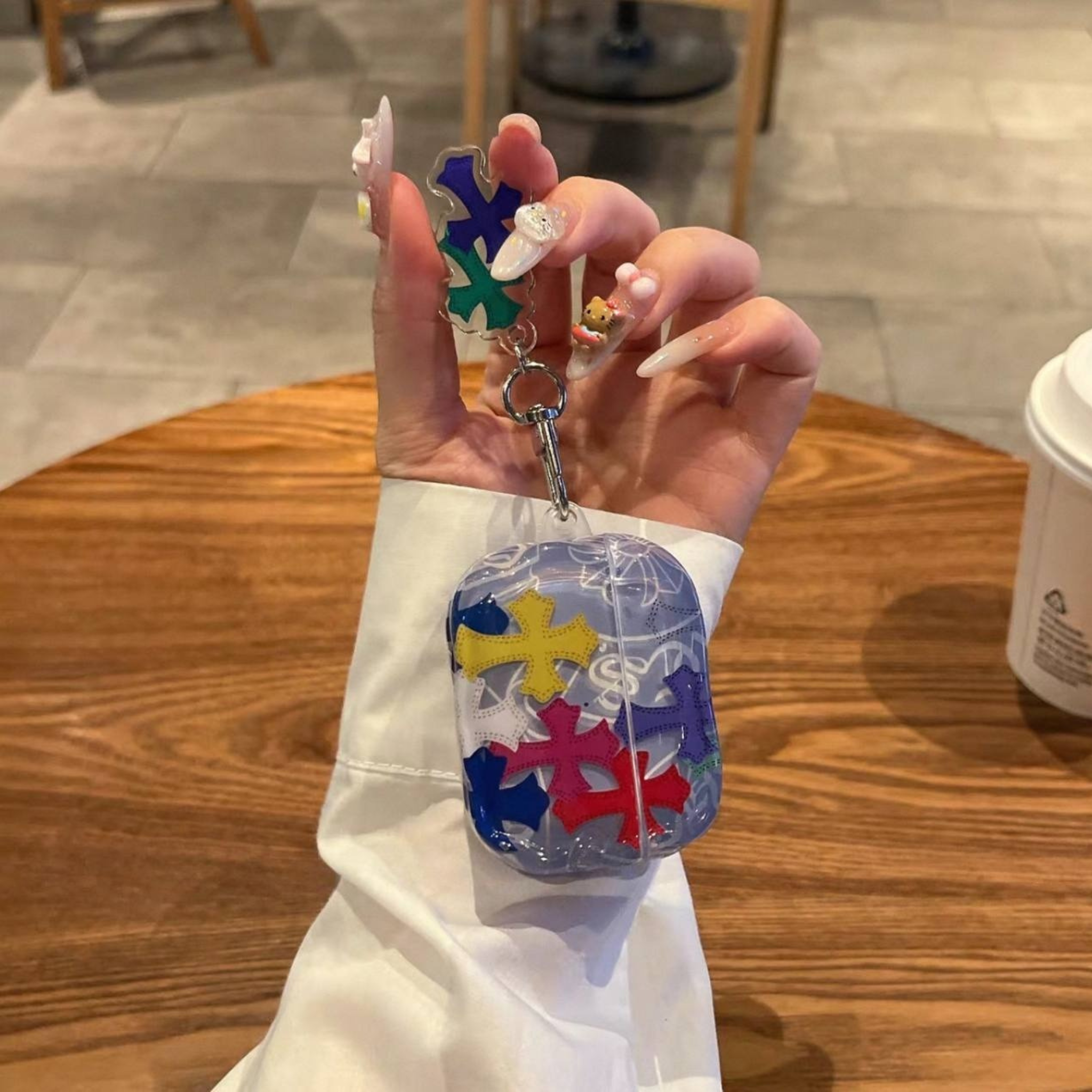Crossed Glossy Blue Airpods Case™