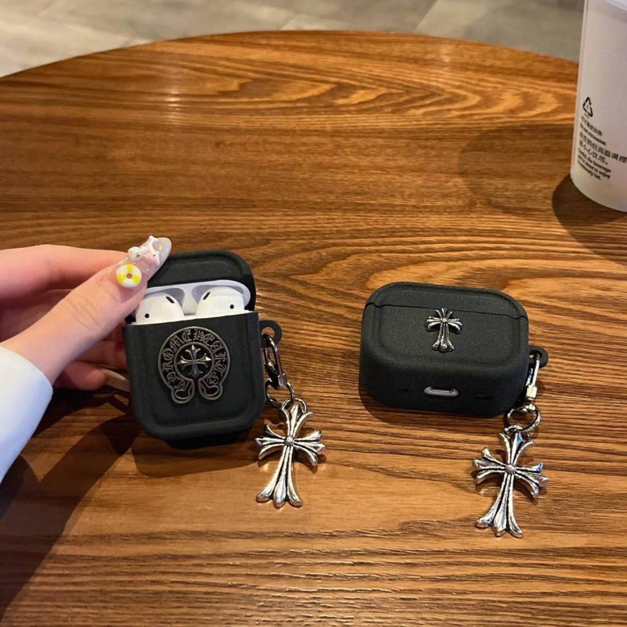 Gothic Symbol Black Silicone Airpods Case™