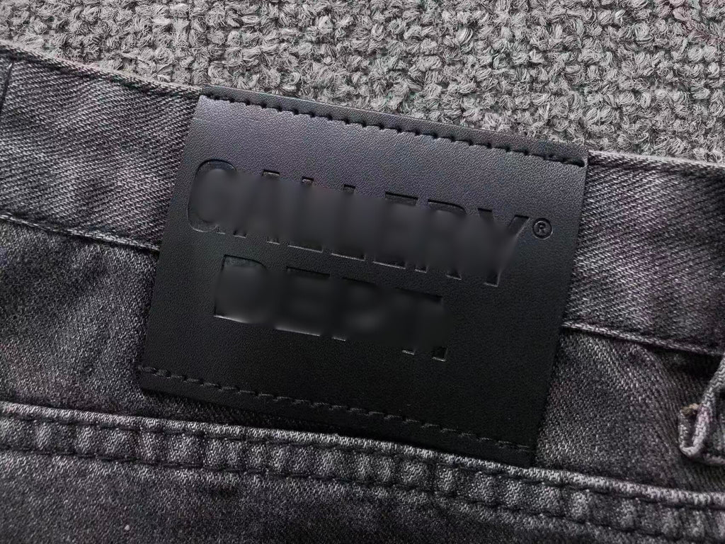 Black Cross Patch Two-Tone Grey Jeans™