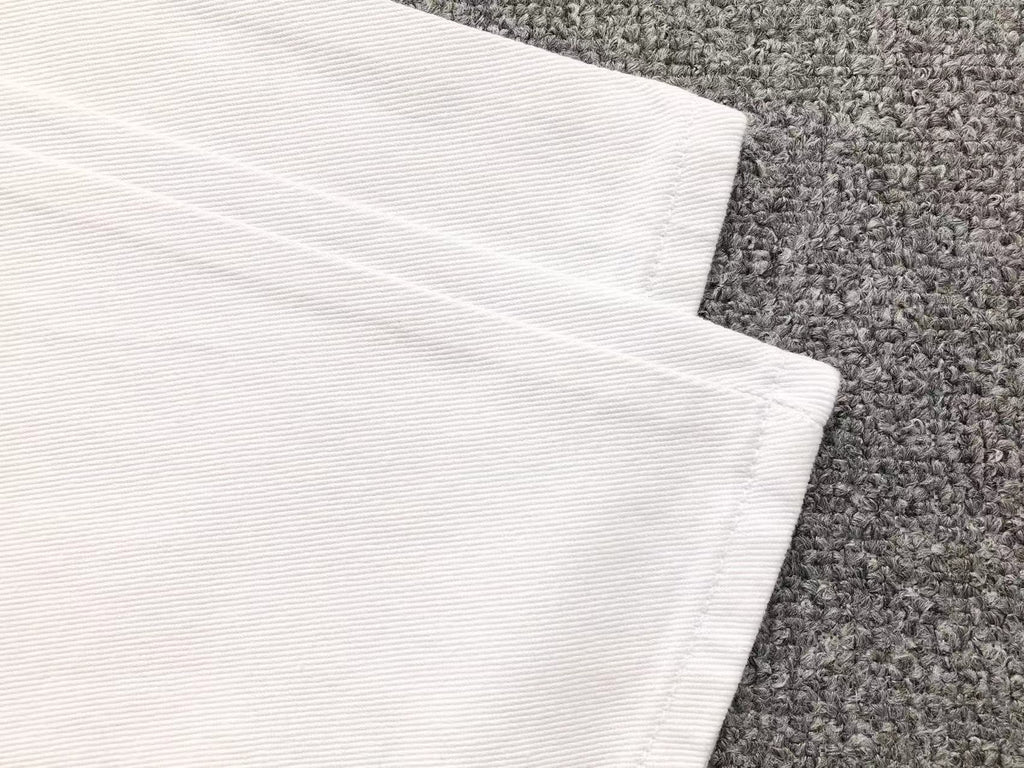 Green & Zebra Cross Patch White Jeans™