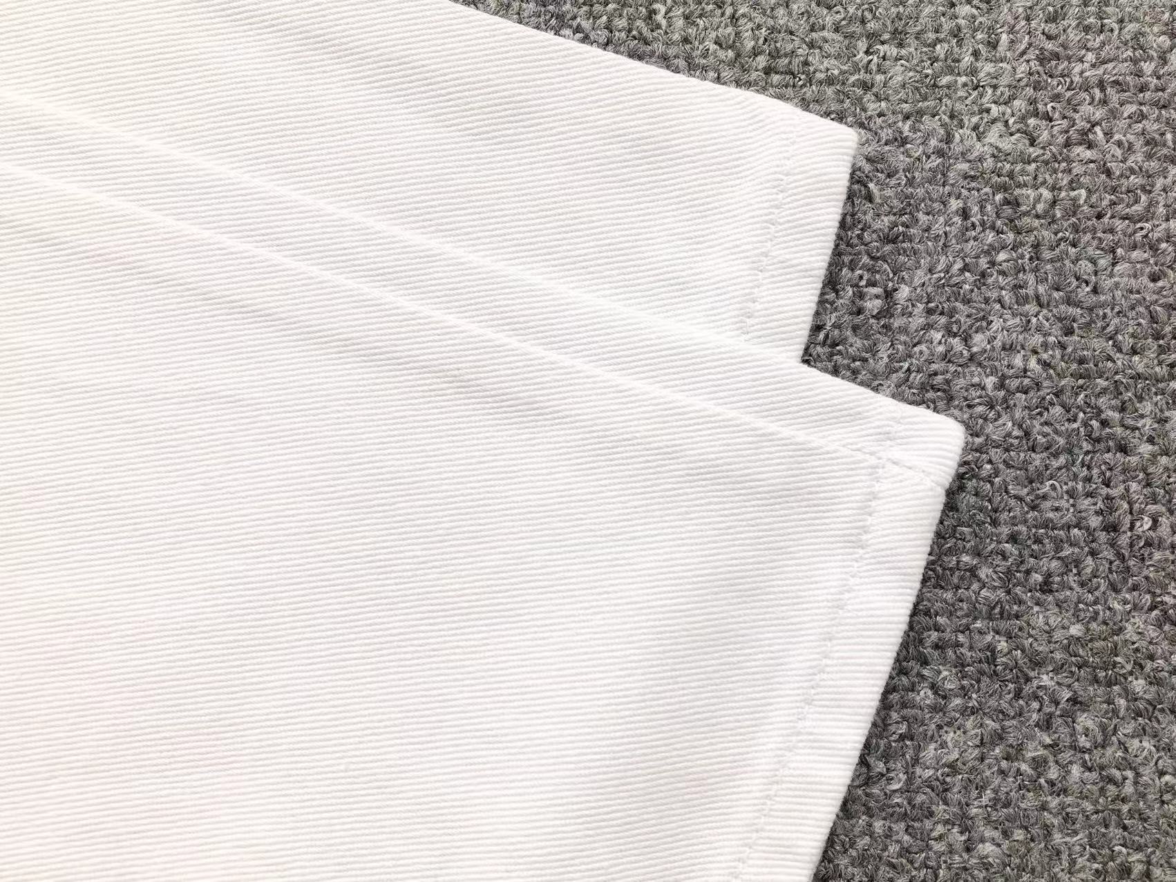 Green & Zebra Cross Patch White Jeans™