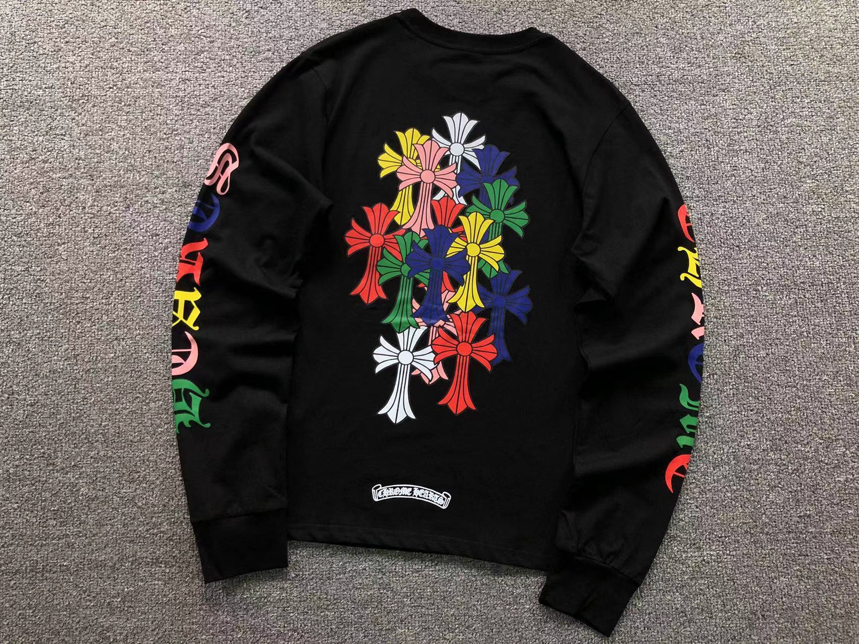 Stacked Multicolor Crosses Longsleeve™