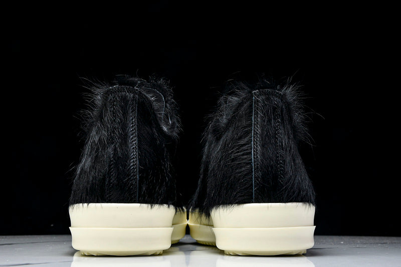 Strobe Low Sneakers "Black Cow Fur"