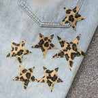 Leopard Star Patch Light Denim Baggy Jeans™