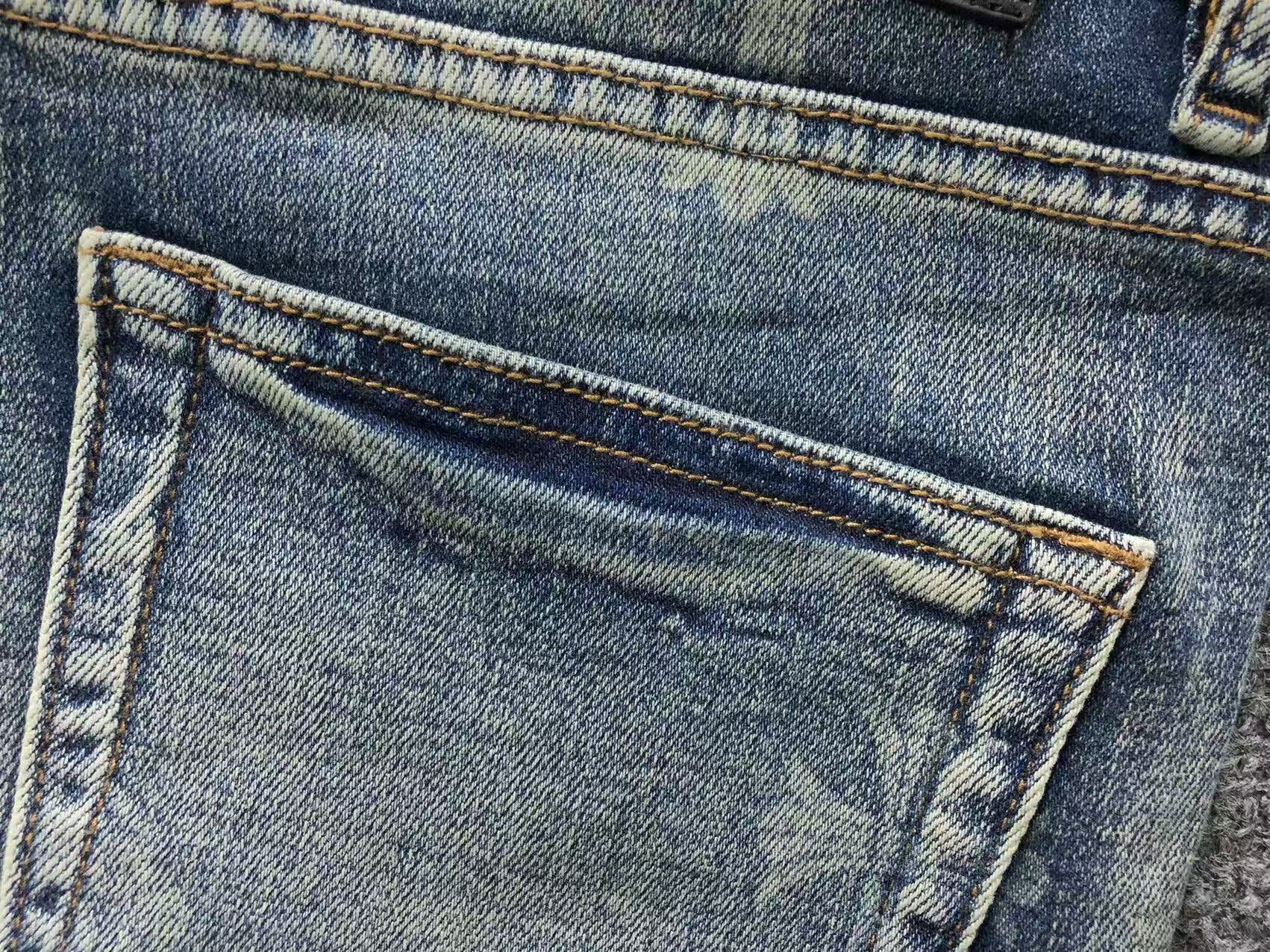 Faded Wash Cross Print Slim Fit Jeans™
