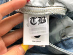 Faded Black Cross Patch Light Denim Baggy Jeans™
