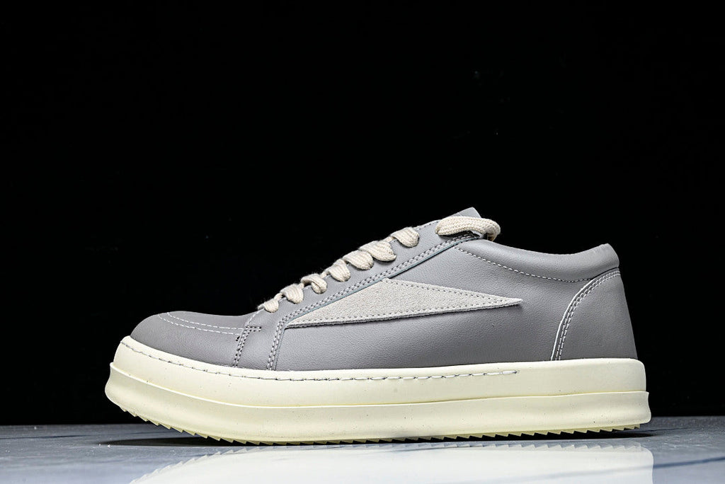 Vintage Low "Celadon Milk" Leather Sneakers