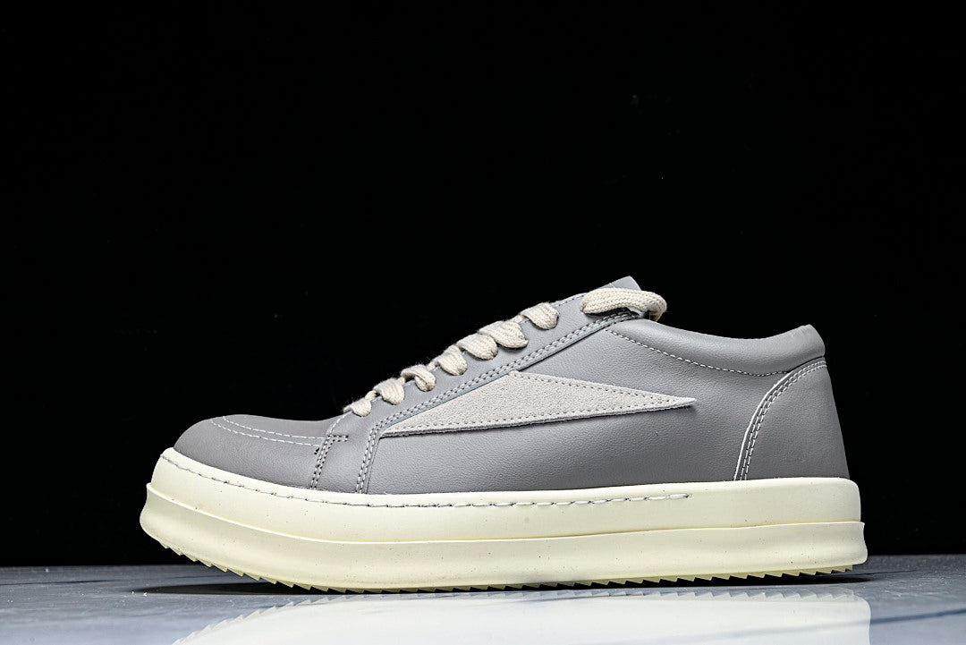 Vintage Low "Celadon Milk" Leather Sneakers