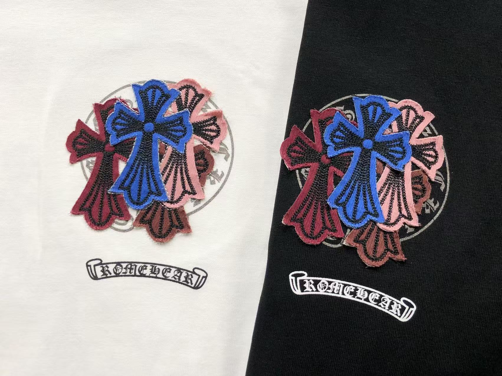Multicolor Leather Cross Patch T-Shirt™