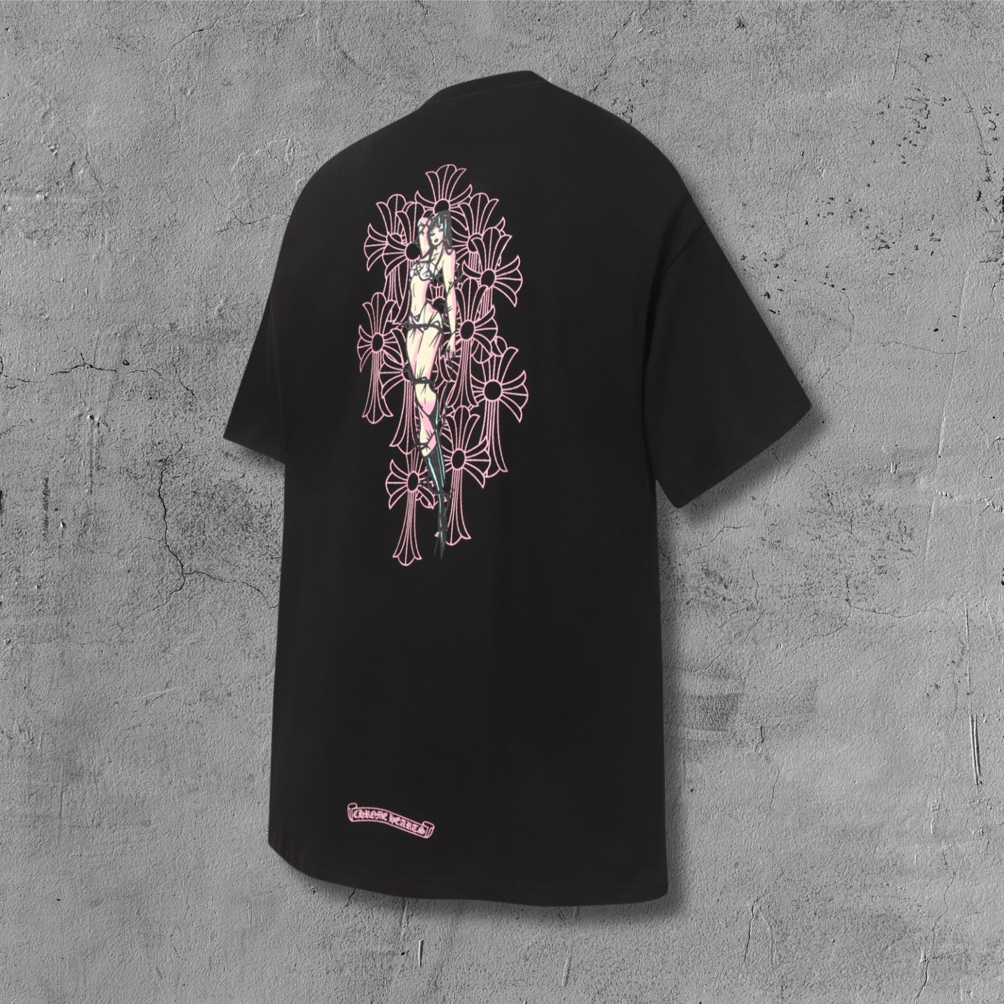 Pink Deadly Doll Black T-Shirt™